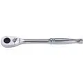 Westward 8-1/2" Alloy Steel Hand Ratchet with 3/8" Drive Size and Polish Finish