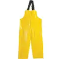 Polyco Rain Bib Overall, High Visibility: No, ANSI Class: Unrated, Polyester, XL, Yellow