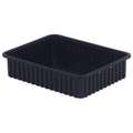 Lewisbins Divider Box: 0.8 cu ft, 22 3/8 in x 17 3/8 in x 5 in, Thermoplastic Polypropylene