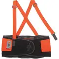 Knit Elastic Back Support, 8" Width, 3XL, Orange