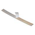 Wool Felt Strip: 1/2 in W x 12 in L, 1/16 in Thick, F1, Acrylic Adhesive Backing, Off White