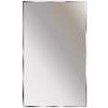 Washroom Mirror: Shatter-resistant, 16 in Wd, Galvanized Stainless Steel Body, 22 1/4 in Ht