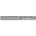 Square End Mill, 5/64" Milling Diameter, Number of Flutes: 4, 1/8" Length of Cut, AlTiN, 14S