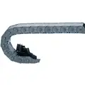 Cable and Hose Carrier: 1 Channels, 3" Cavity Wd, 1.4" Cavity Ht, 12" Lg, Plastic