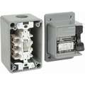 Square D Manual Motor Switch: 4, 30 A Amps AC, 3 Poles, 600 V AC, 3/4 in Pipe Tap on Top and Bottom