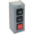 Dayton Push Button Control Station, 2NO/2NC, 1NC Contact Form, Number of Operators: 3