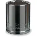 Westward 1-7/16" Chrome Vanadium Socket with 3/4" Drive Size and Chrome Finish