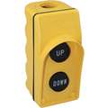 Dayton 2-Button Up/Down Pendant Push Button Station, 2NO, NEMA Rating 1, 3, 3R, 4, 4X, Yellow