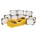 CEP Temporary Job Site Light Stringer, String, Corded (AC), Lumens 9000, Number of Lamp Heads 10
