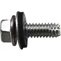 Garage Door Fasteners, Self Tapper Hinge Screw With Rubber Washer, 304 Stainless Steel