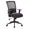Boss Task Chair, Task Chair, Black, Mesh, 19" to 22" Nominal Seat Height Range
