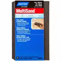 Norton Angled Sanding Sponge: Medium/Fine, Aluminum Oxide, 4.875 in L, 2.875 in Wd