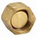 Plug: Brass, NPTF, For 3/8 in Tube OD, 9/16-24 Threading Size, 25 PK