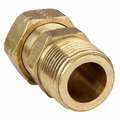 Male Connector: Brass, Compression x MNPT, 1 in Pipe Size, For 1 in Tube OD, 5 PK