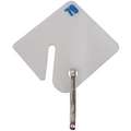 1-1/2" x 1-5/8" Rectangle Key Tag Numbered 1 to 10, White; PK10