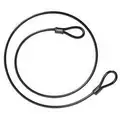 Abus Security Cables: 16 1/2 ft Cable Lg, 25/64 in Cable Dia, Steel, Vinyl, Weather Resistant, ABUS