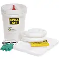 Spilltech Spill Kit/Station for Oils" Bucket; Absorbs 4.6 gal.