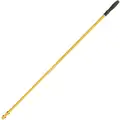 Rubbermaid Dust Mop Handle, Quick Connect Mop Connection Type, Yellow, Aluminum, 58" Handle Length