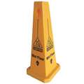 Tough Guy Safety Cone: Polypropylene, 26 in x 10 9/10 in x 10 9/10 in Nominal Sign Size, Not Retroreflective