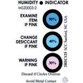 SCS Humidity Indicator: 2 in Wd, 3 in Lg, 3 Dots, 30%_40%_50% Humidity Levels, 125 PK
