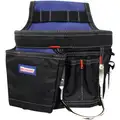 Westward Black/Blue Carpenter's Tool Pouch, Polyester, Number of Pockets: 5