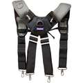 Black; Gray, Tool Belt Suspenders, Polyester, Number of Pockets 1