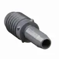 Reducing Coupling: 1 in x 3/4 in Fitting Pipe Size, Male Insert x Male Insert, 200 psi, Gray