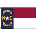 Nylglo North Carolina State Flag, 5 ft.H x 8 ft.W, Indoor, Outdoor