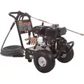 Mi-T-M Heavy Duty (2800 to 3299 psi) Gas Cart Pressure Washer, Cold Water Type, 2.4 gpm, 3000 psi