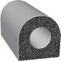 Adhesive Foam Rubber Seal: 100 ft Overall Lg, 1/2 in Overall Wd, 1/2 in Overall Ht