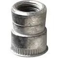 Stainless Steel Swaged Rivet Nut 15.62 mm L, M8-1.25 Dia./Thread Size, 1 EA