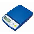 Compact Bench Scale: 5,000 g Capacity, 2 g_0.002 kg_0.005 lb Scale Graduations, 8 1/4 in Overall Wd