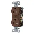 Bryant 20 A, Commercial, Receptacle, Brown, Yes Tamper Resistant