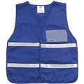 Legend Insert Hook-and-Loop Safety Vest, Unrated, Blue, Universal