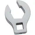 Proto Crowfoot Socket Wrench, Alloy Steel, Chrome, 3/8" Drive Size, 14 mm Head Size