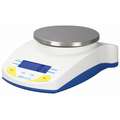 Compact Bench Scale: 5,000 g Capacity, 0.002 lb_1 g_0.001 kg Scale Graduations, 6 7/8 in Overall Wd