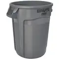 Rubbermaid BRUTE 20 gal. Round Open Top Utility Trash Can, 23"H, Gray