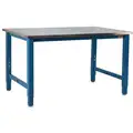 Bolted Workbench, Stainless Steel, 36" Depth, 30" to 36" Height, 72" Width, 6,600 lb Load Ca