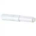 Horizontal Single Roll Double Post Toilet Paper Roll Spindle, White
