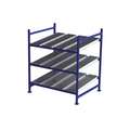 Unex Flow Cell UNEX Starter Gravity Flow Rack with Steel Roller Track Decking; 3000 lb. Total Load Capacity, 48" D x 72" H x 60" W
