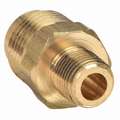 Male Connector: For 3/8 in Tube OD, 1/8 in Pipe Size, Flared x MNPT, 1 7/32 in Overall Lg, 10 PK