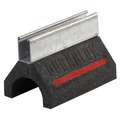 Pipe Support Block: Recycled Rubber, 500 lb Max. Load, 9 3/5 in Lg, 6 7/16 in Ht, 6 in Wd
