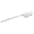 Dixie Medium Weight Disposable Dispenser Cutlery, Unwrapped Plastic, White, Ultra SmartStock, 960