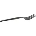 Dixie Medium Weight Disposable Fork, Unwrapped Plastic, Black, 1000 PK