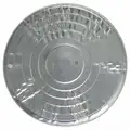Tough Guy Trash Can Top: Round, Flat, For 20 gal Cntnr Cap, 18 in Wd/Dia, Metal, Galvanized Steel