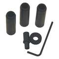 Siphon-Feed Steel Abrasive Blast Nozzle Kit for Blasting Gun, Includes 3 Nozzles, Airjet, Wrench