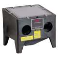 Siphon-Feed Abrasive Blast Cabinet, Work Dimensions: 12" x 22" x 18", Overall: 24 x 21 x 19