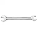 Westward 1-1/16", 1-1/8", Open End Wrench, SAE, Full Polished Finish, Double End, Overall Length: 11-1/2"