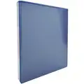 Ability One Blue 1" 3-Ring Binder, 8-1/2" x 11" Sheet Size, Vinyl Covered Chipboard, 175 Sheet Capacity - Binder