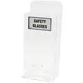 8" x 4" x 18" Acrylic Protective Eyewear Dispenser, Clear; Holds Up to (20) Pairs